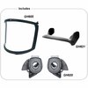 Ge Full Face Visor Kit, For Use With GH400 & GH401 Series Helmet Black GH603